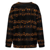 Music Pattern Women's Drop Shoulder Cardigan