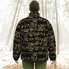 Music Pattern Black Unisex Down Jacket