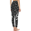 Music Notes Black Women's High-Waisted Leggings