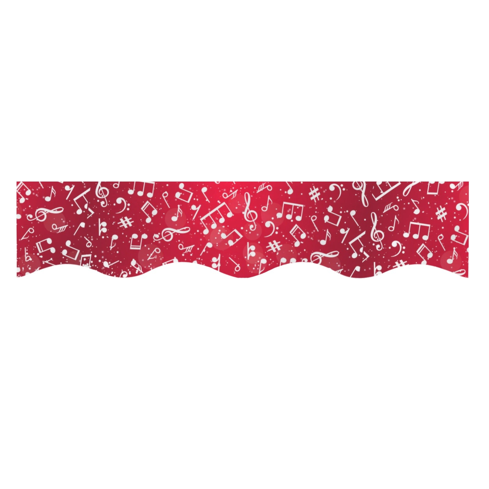 [USA Only] Music Red Fireplace Mantel Scarf