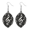 Cool Music Wooden Dangle Earrings