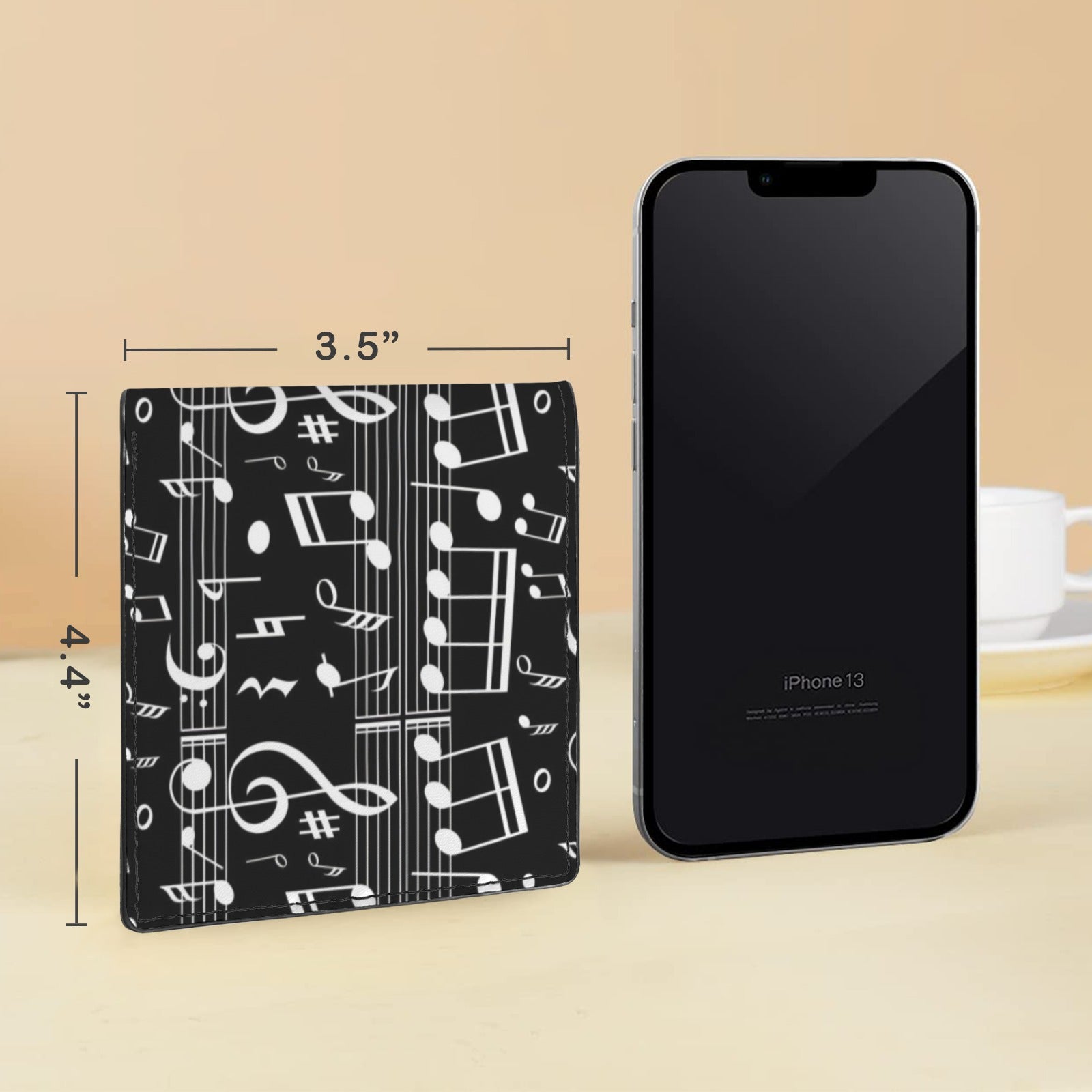 Music Scores Men's Bifold Wallet (Photo Slot)