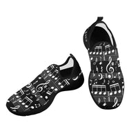 Pattern Print Violin Black Sneaker Shoes For Men Women main image 1