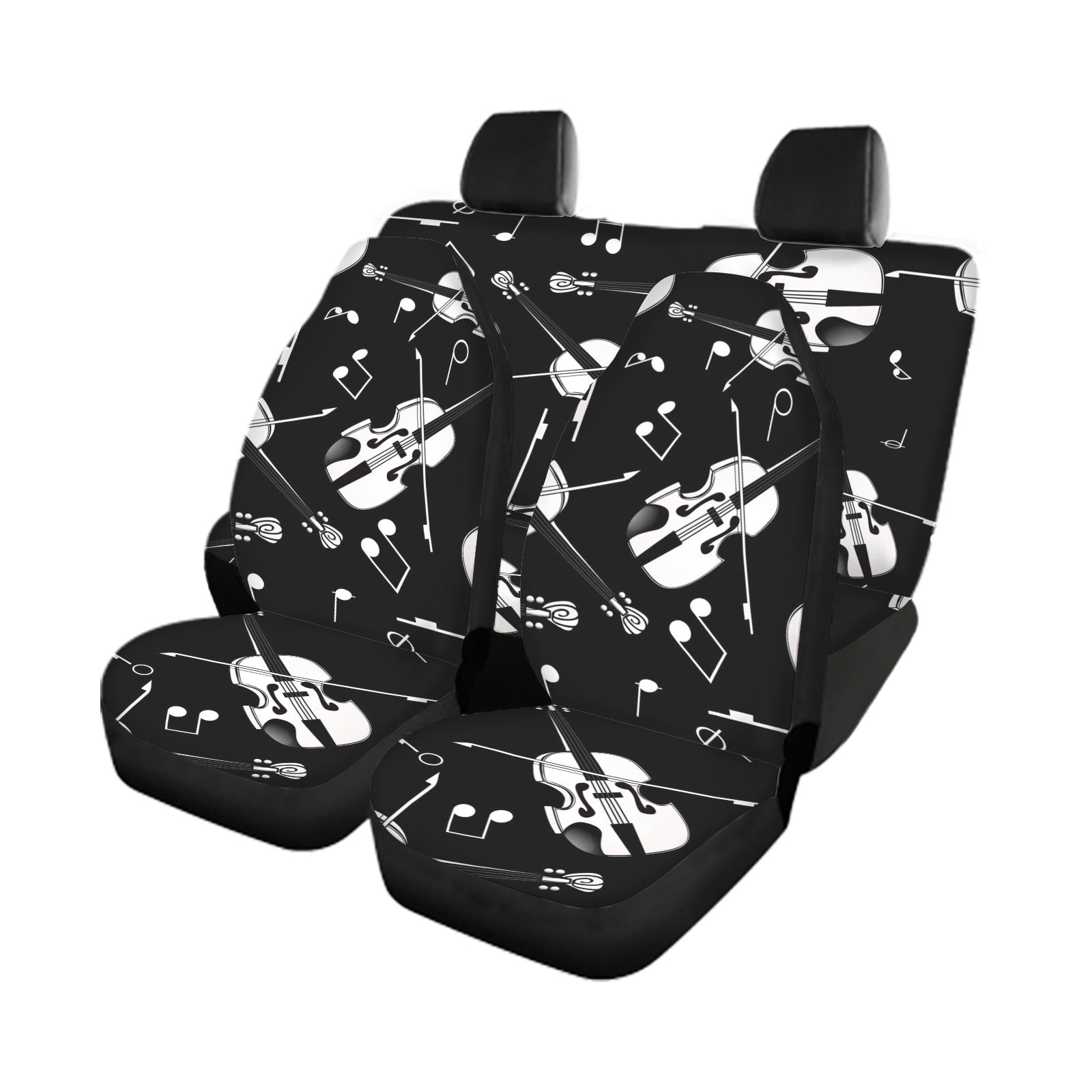 Violin Pattern Car Seat Cover (Full Set)