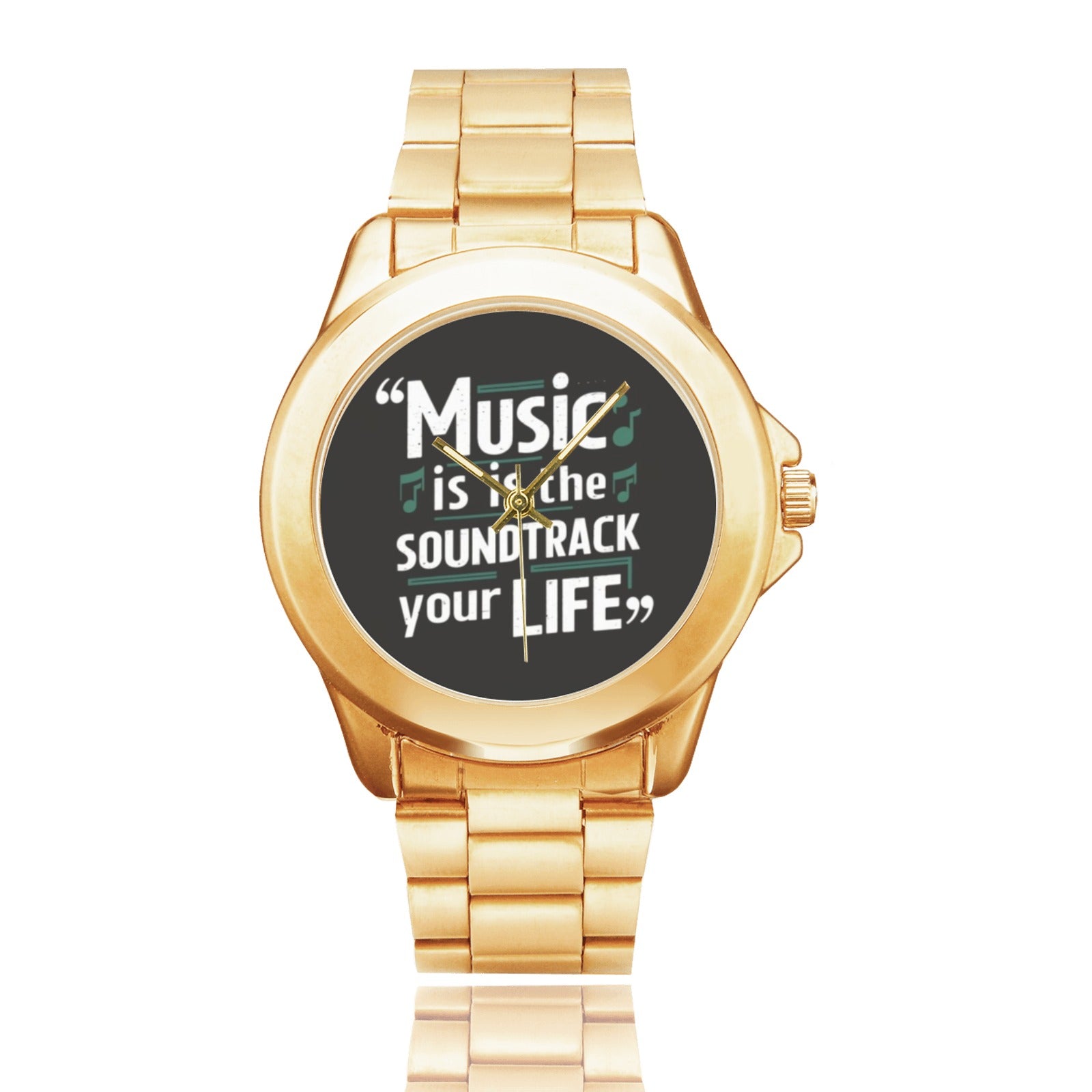Music Soundtrack Gilt Watch