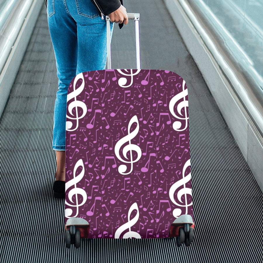 Purple Music Luggage Cover (26"-28")