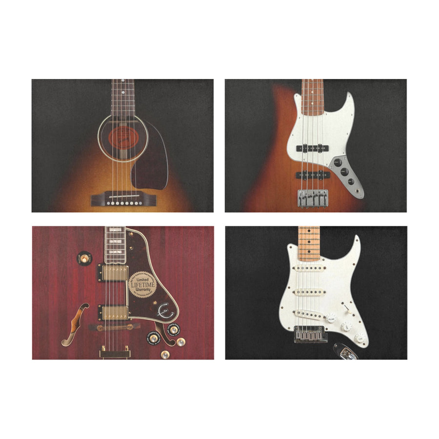 Four Guitars Placemats (Set of 4)