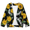 Piano & Sunflowers Women's Drop Shoulder Cardigan