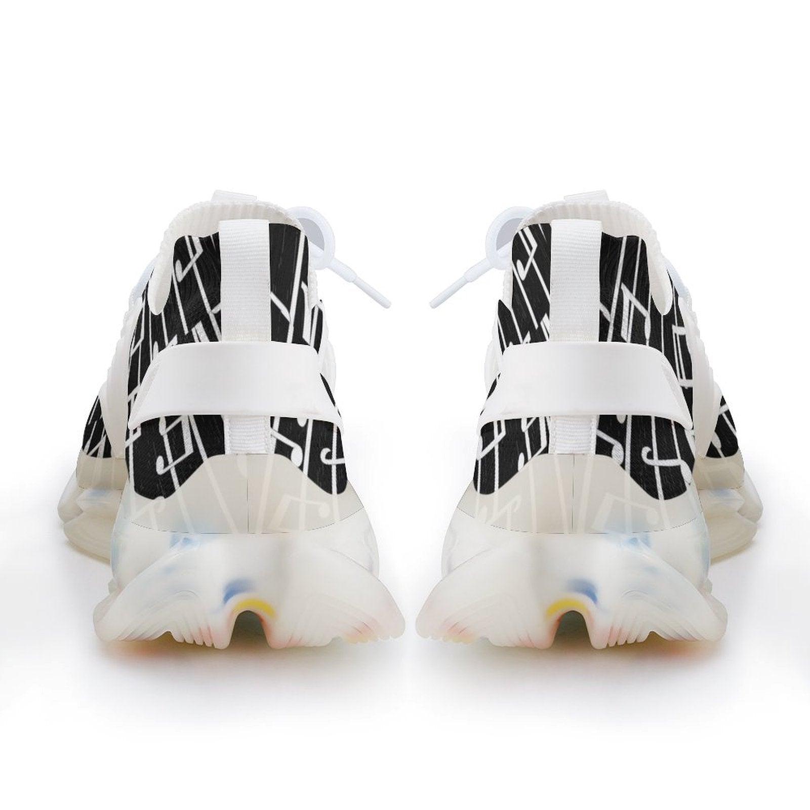 Music Classic Black Men's Mesh Sneakers