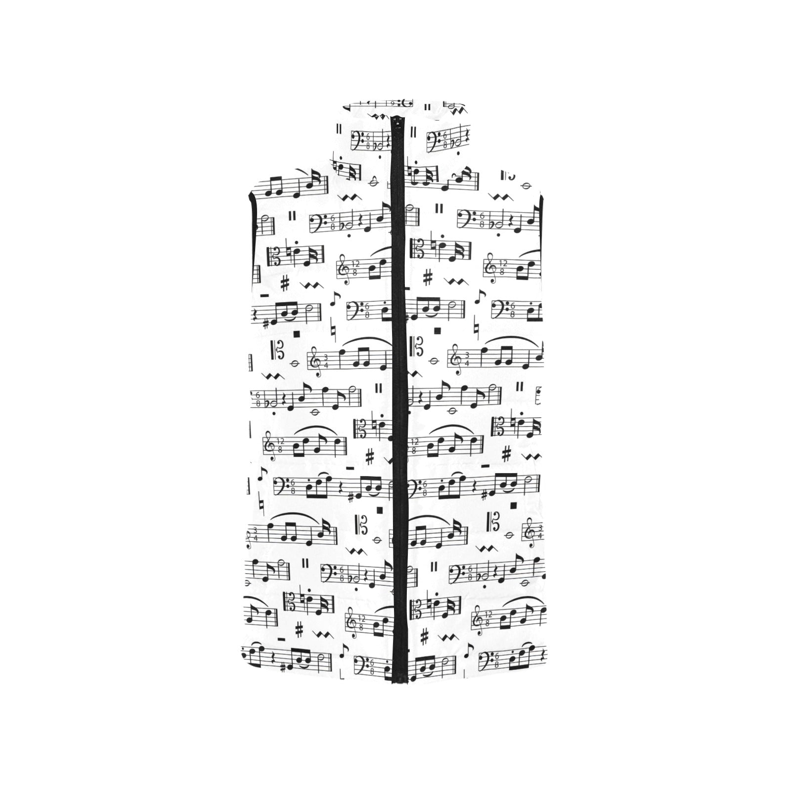 Music White Women's Padded Vest