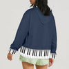 Piano Keys Women's Windbreaker