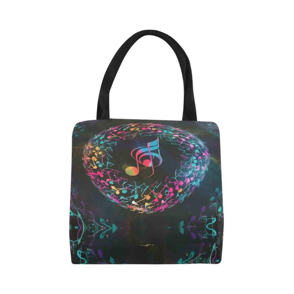 Music Circle Canvas Tote Bag