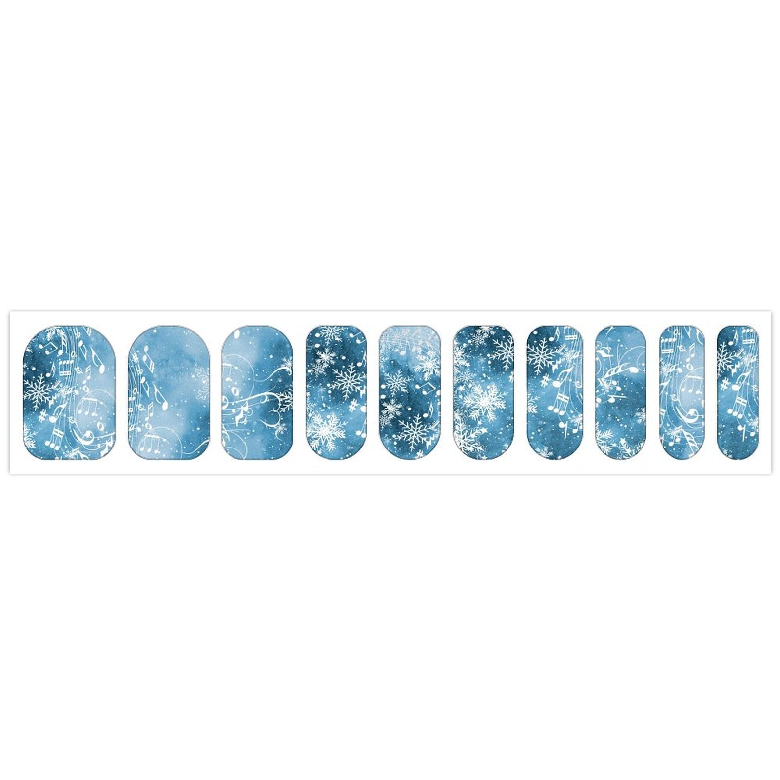 Music Winter Nail Stickers