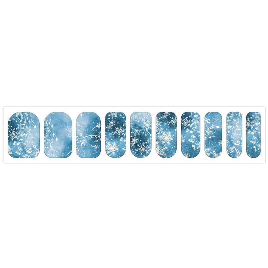 Music Winter Nail Stickers