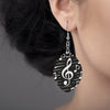 Cool Music Wooden Dangle Earrings