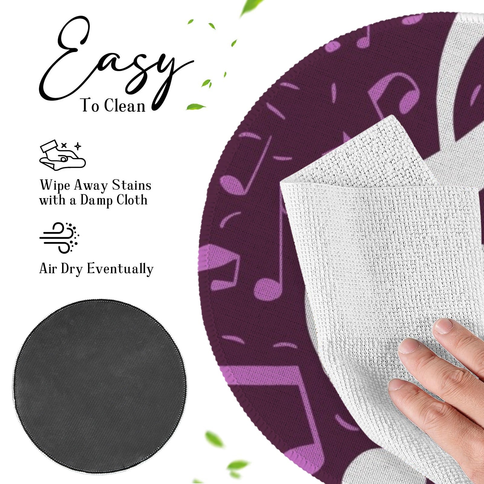 [USA Only] Music Purple Round Placemat