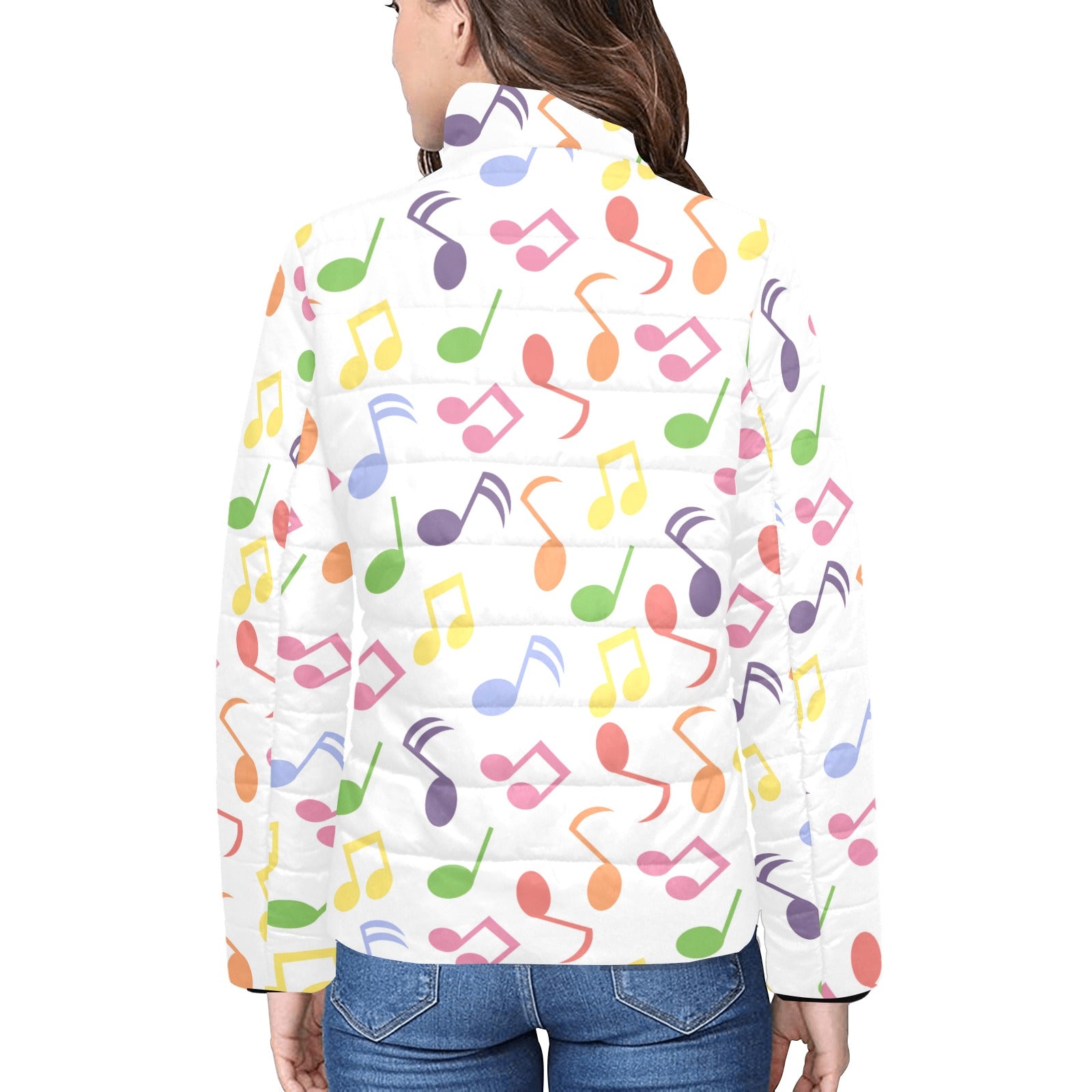 Rainbow Music Women's Padded Bomber Jacket