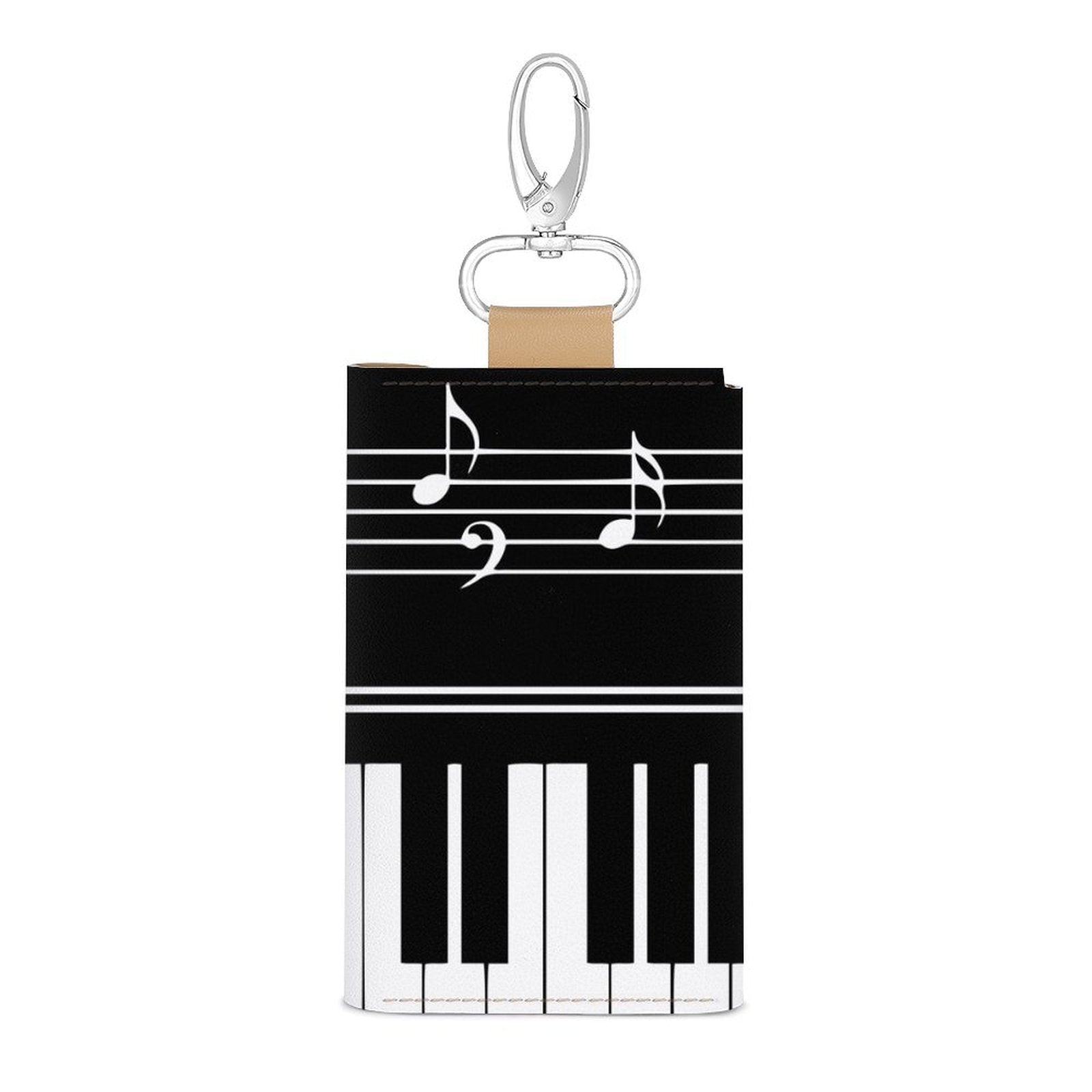 Piano Keys Leather Key Bag