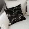 Music Black Linen Pillowcase (Set of 4)