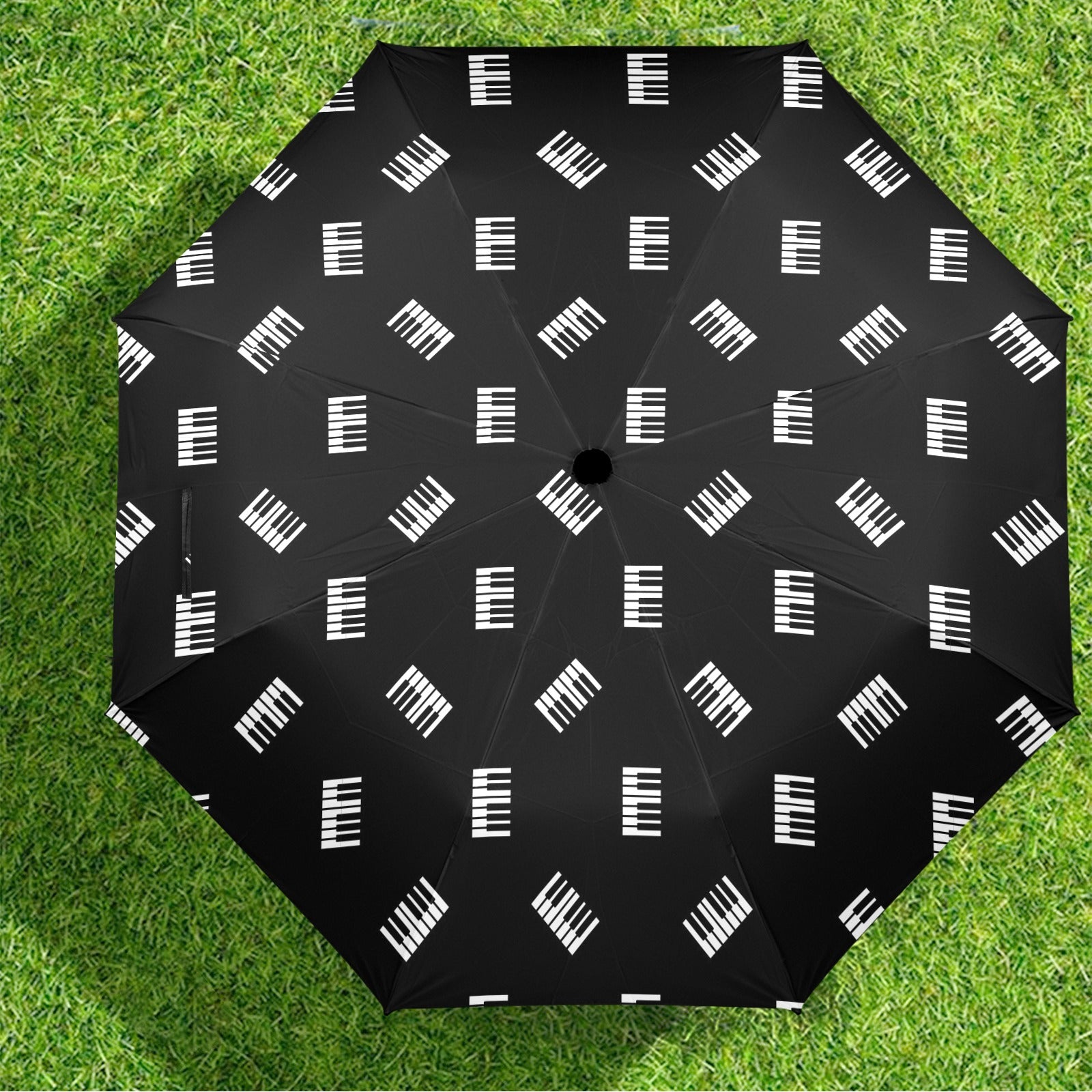 Piano Keyboard Semi-Automatic Foldable Umbrella