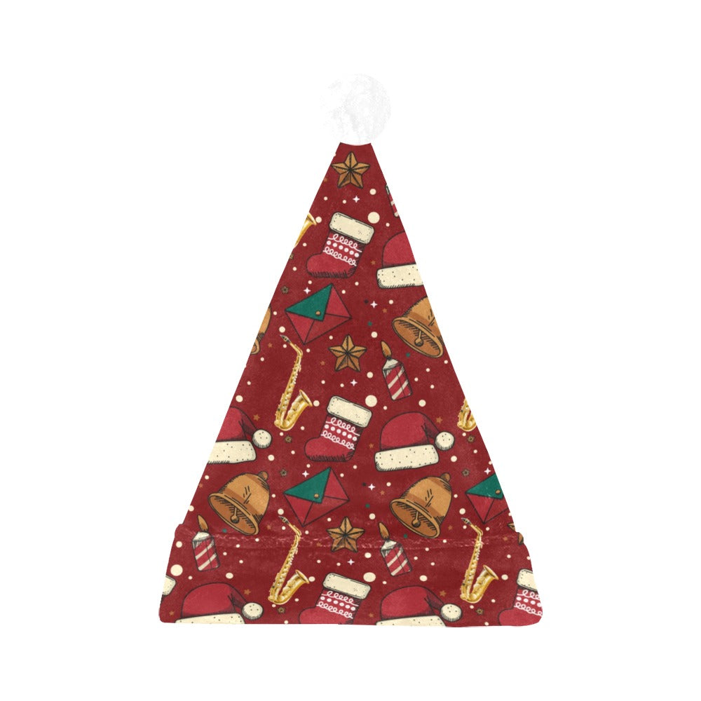 Saxophone Christmas Santa Hat