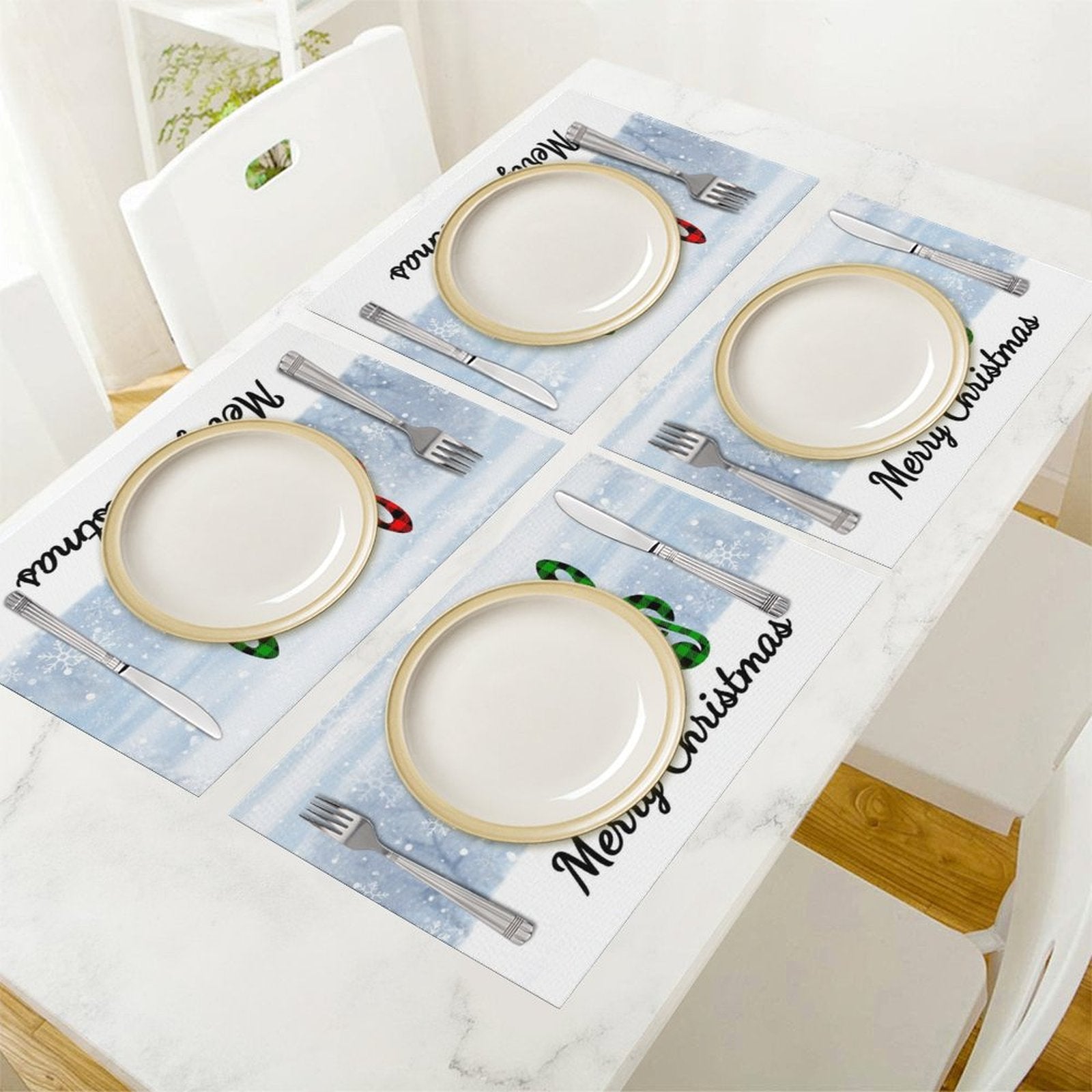 Music Treble Clef Christmas PVC Placemats