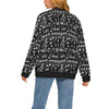 Music Scores Dark Print Button Up Women's Cardigan