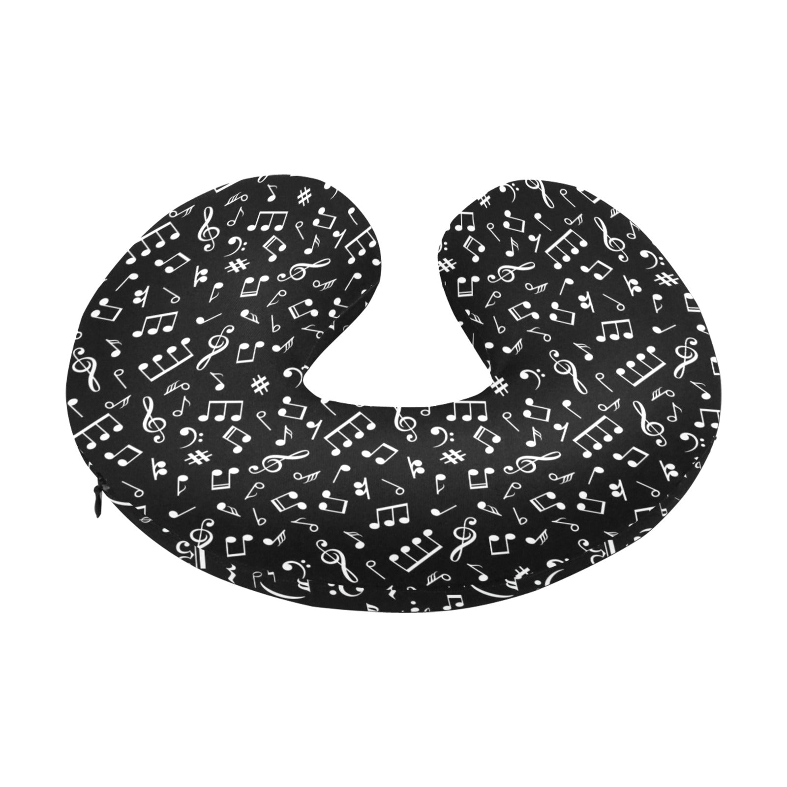 Double Music Design U-Shaped Travel Neck Pillow