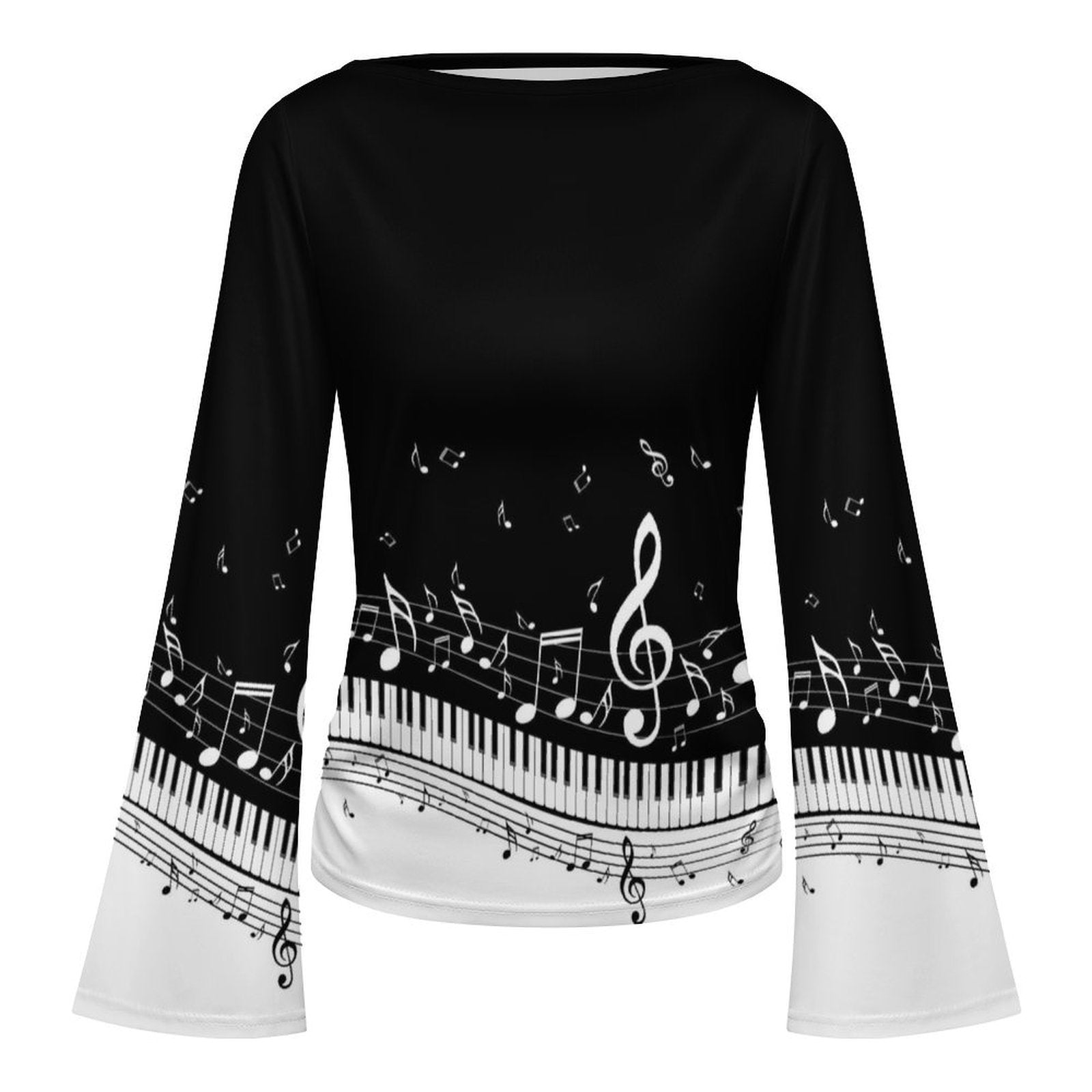 Classic Piano Women’s Flare Sleeve Top