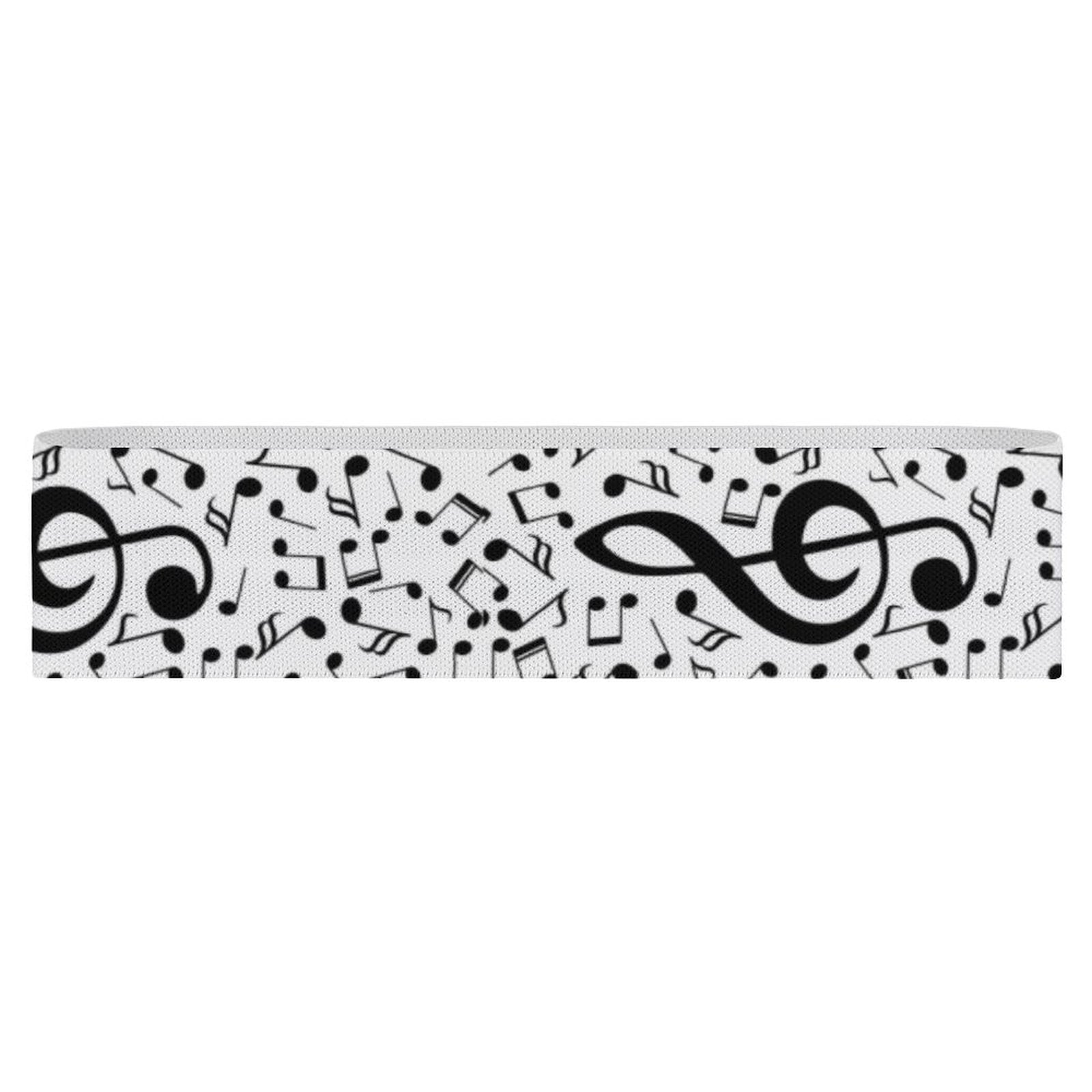 Treble Clef White Resistance Band