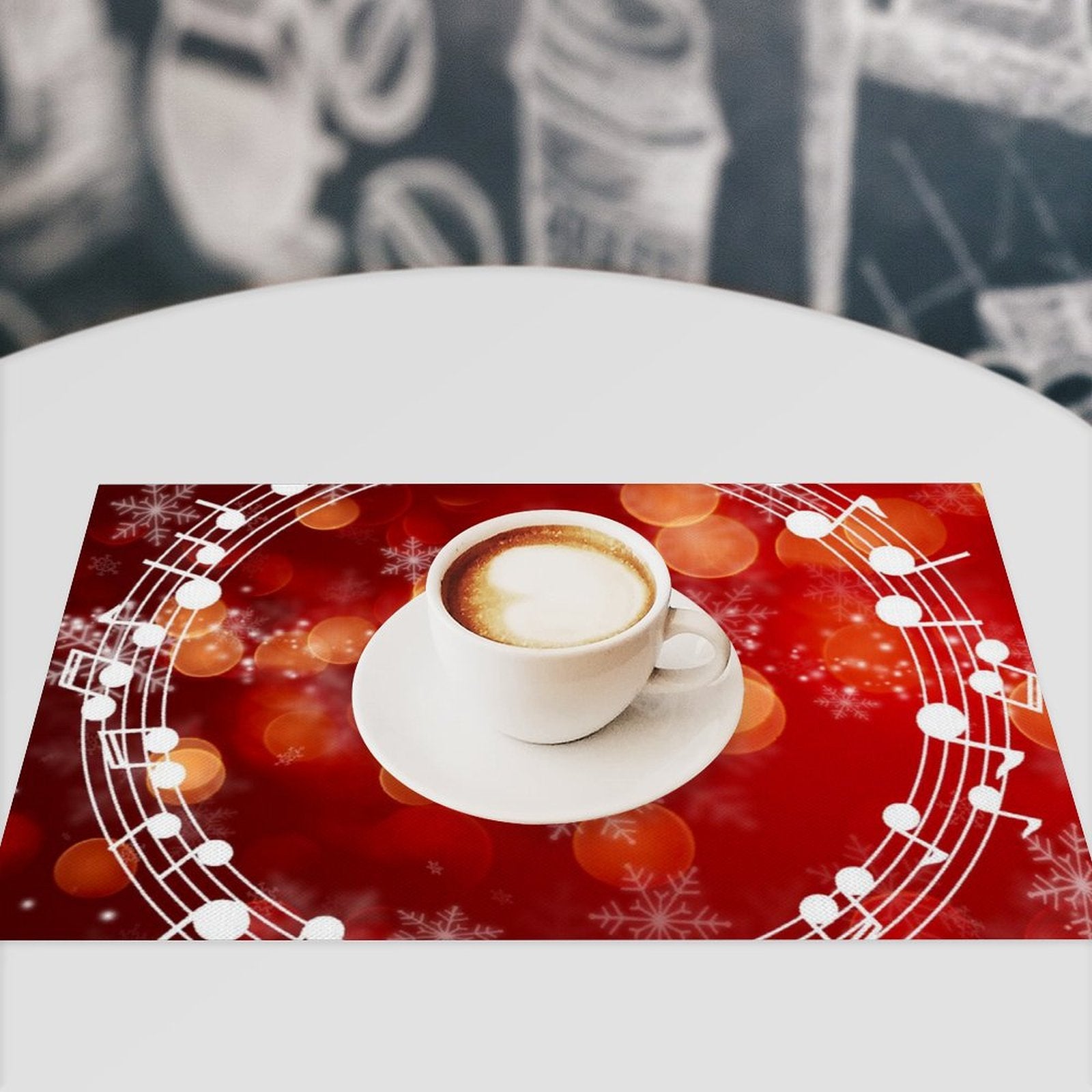 Christmas Music Circle PVC Placemats