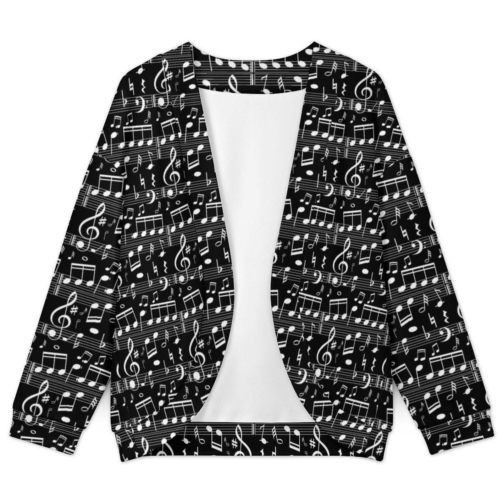 Music Scores Women's Drop Shoulder Cardigan