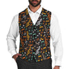 Men's Colorful Music Print Suit Vest