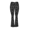 Music Wave Crossover High Waist Flare Leggings