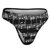 Music Scores Black Women's Cotton Underwear