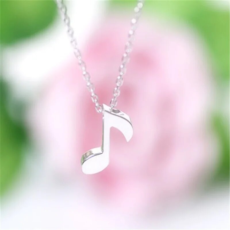 8th Note Pendant Necklace - Artistic Pod