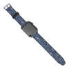 Music Blue Leather Apple Watch Band