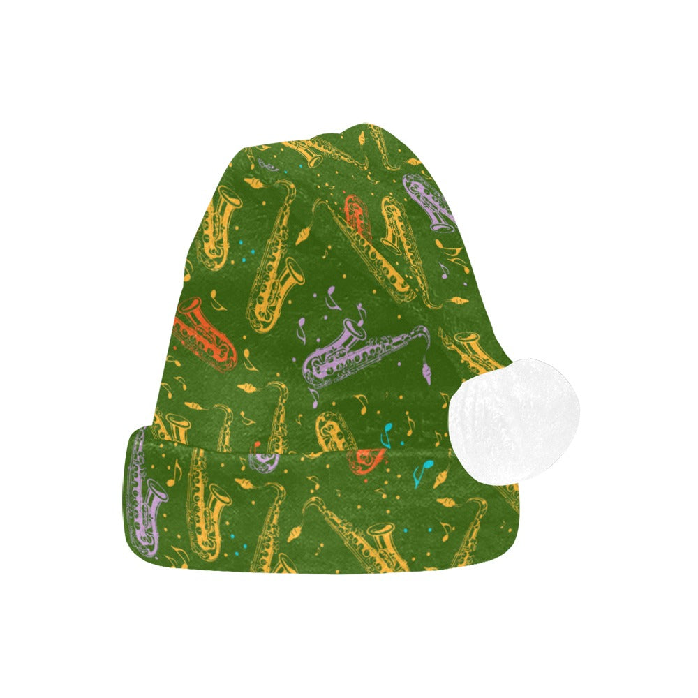 Saxophones Christmas Santa Hat