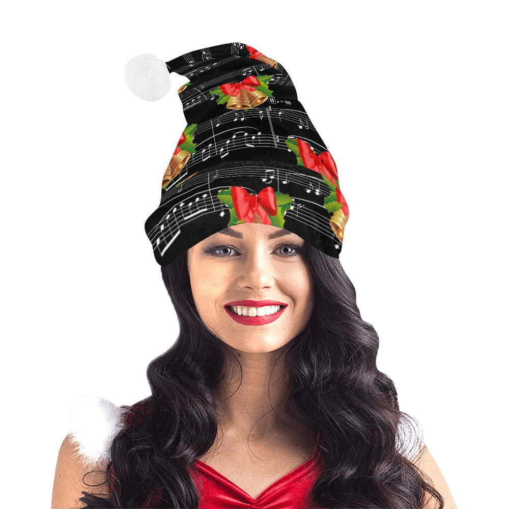 Music Christmas Bells Santa Hat