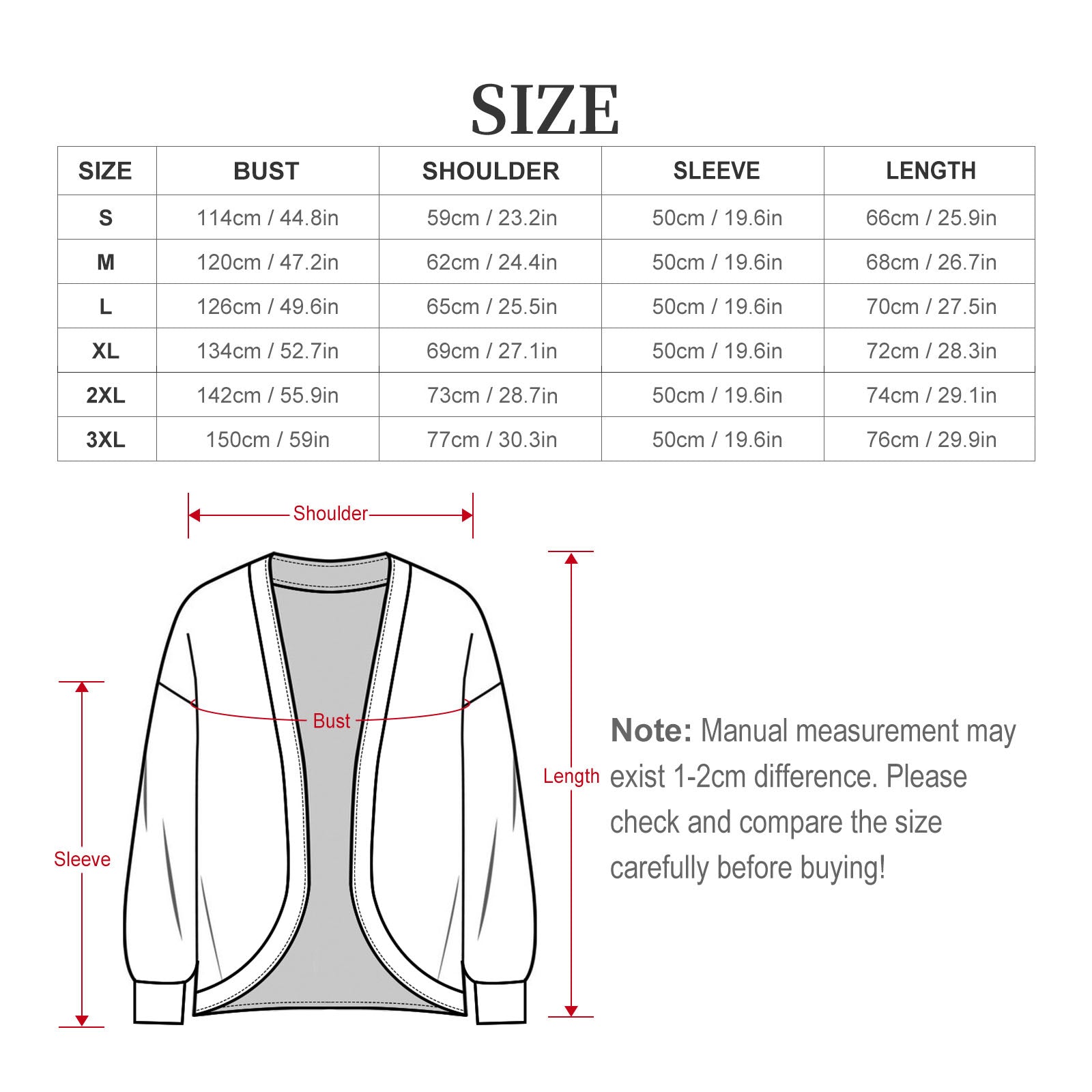 Music White Women's Drop Shoulder Cardigan