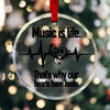 "Music Is Life" Heartbeats Crystal Hanging Ornament