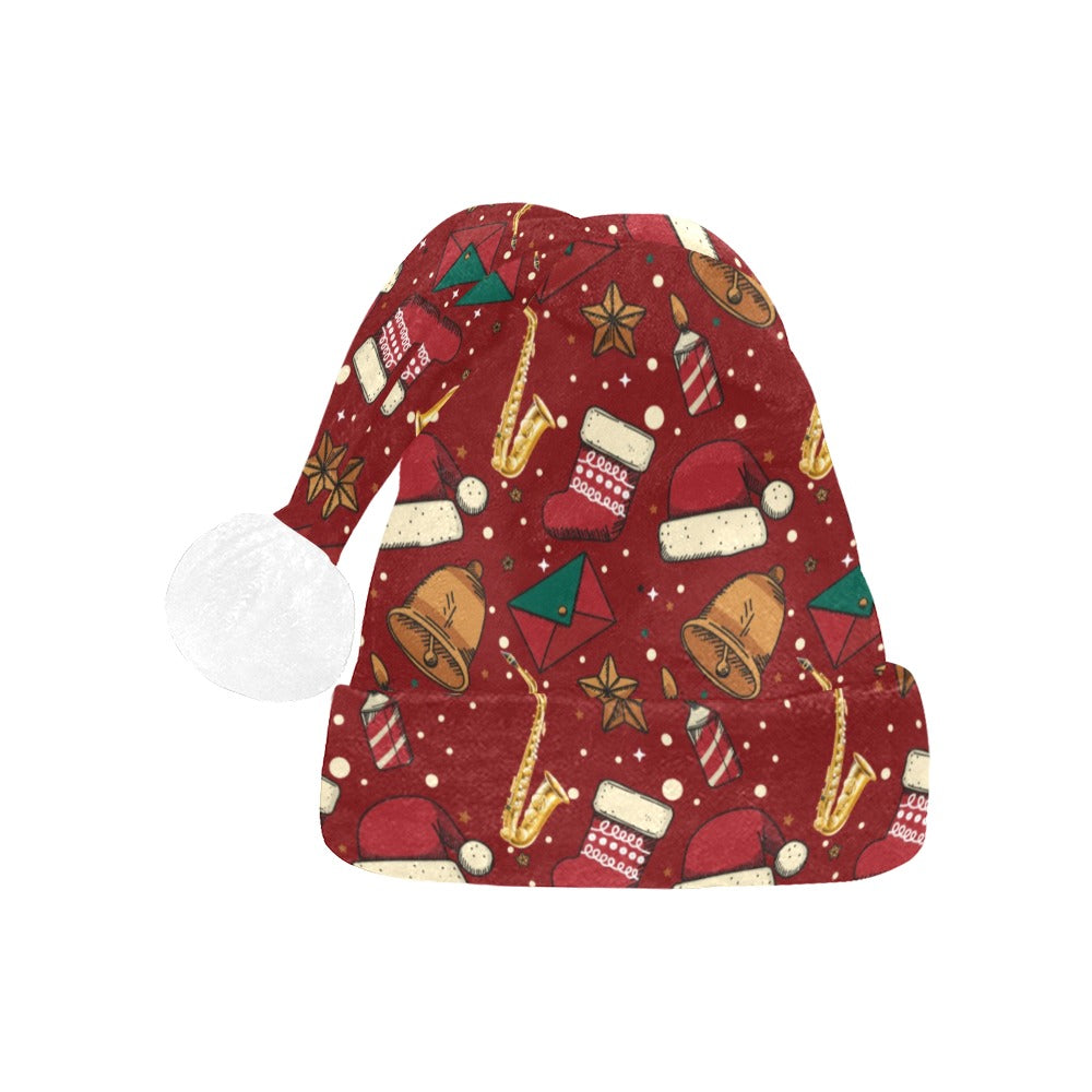 Saxophone Christmas Santa Hat