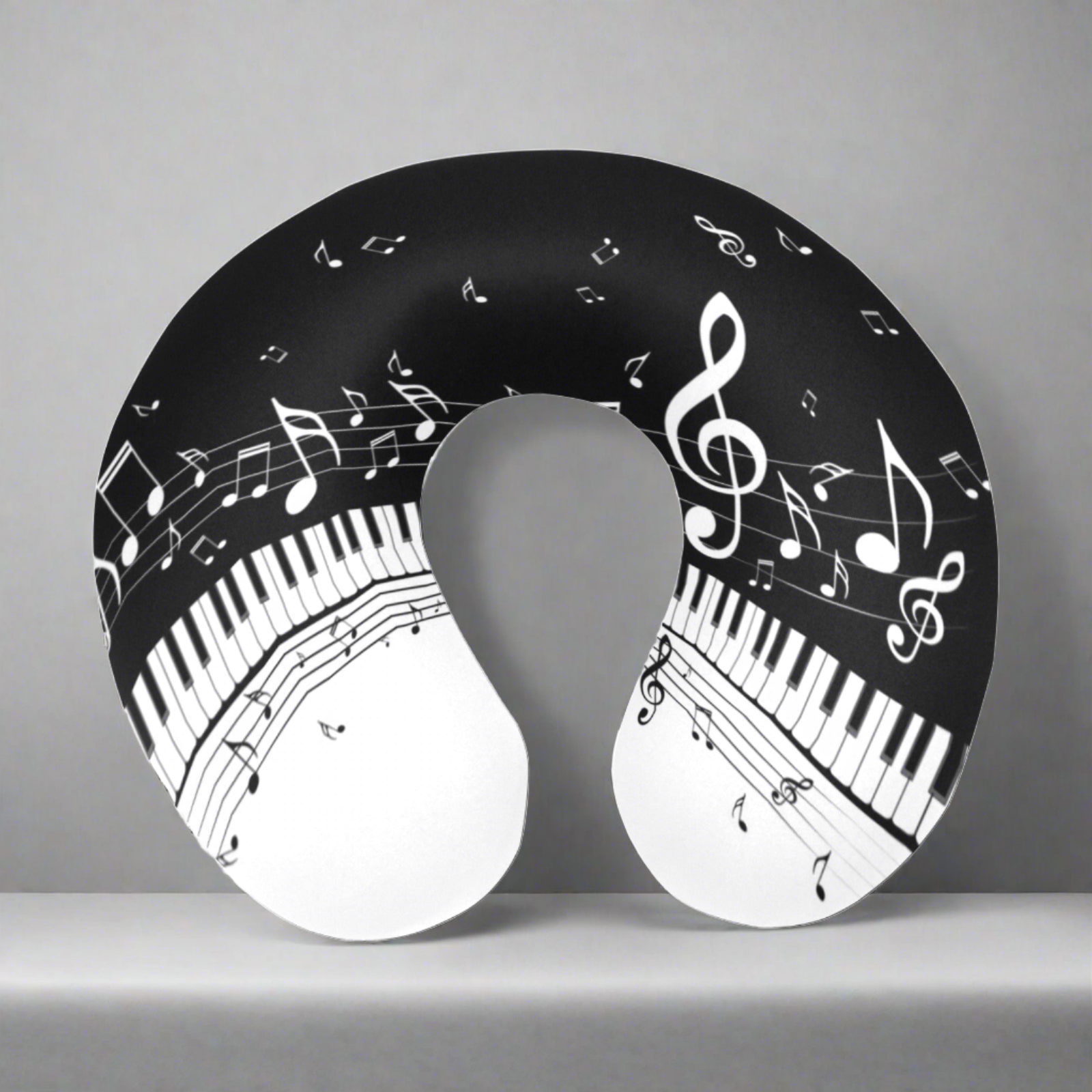 Classic Piano U-Shaped Travel Neck Pillow