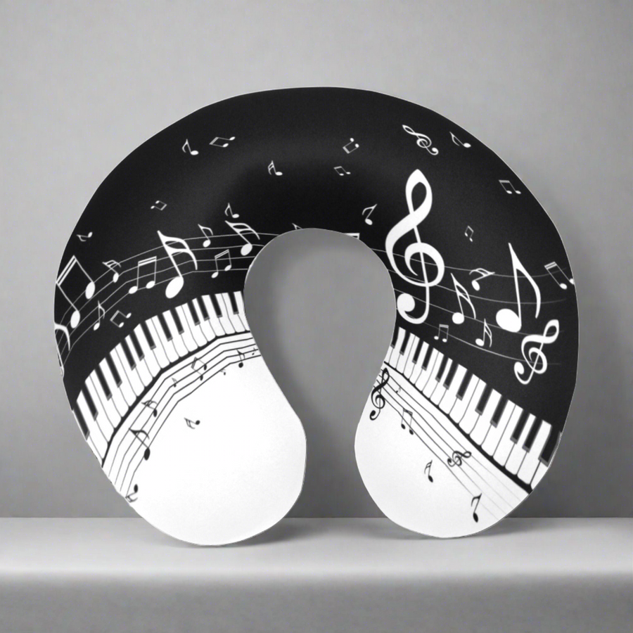 Classic Piano U-Shaped Travel Neck Pillow