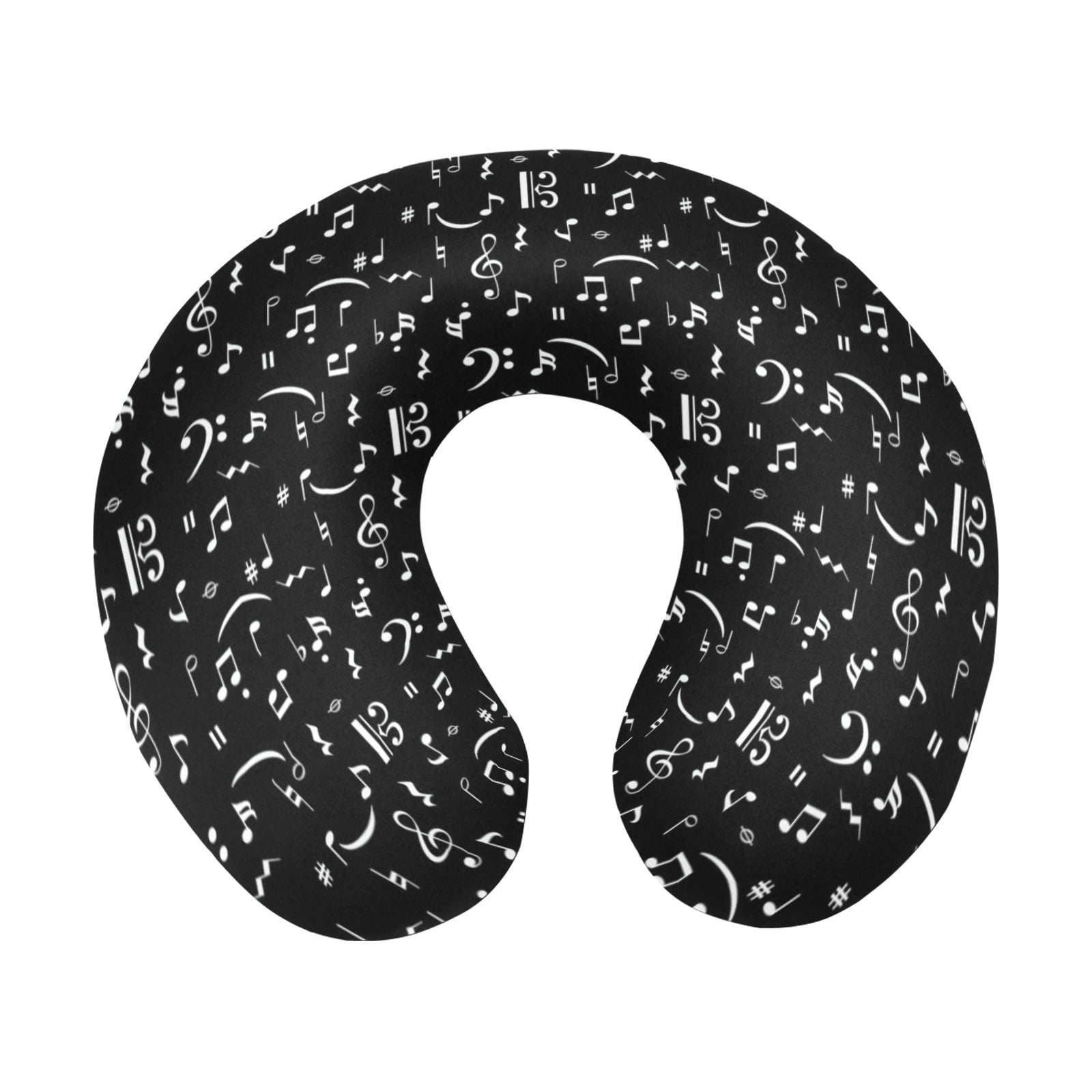 Double Music Design U-Shaped Travel Neck Pillow