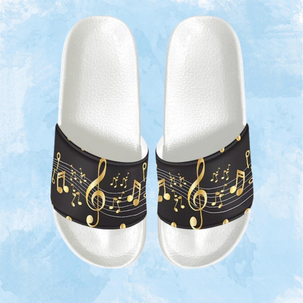 Trendy Piano Music Note Sandals