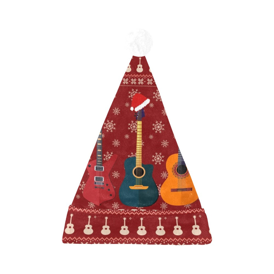 Guitar Collection Christmas Santa Hat