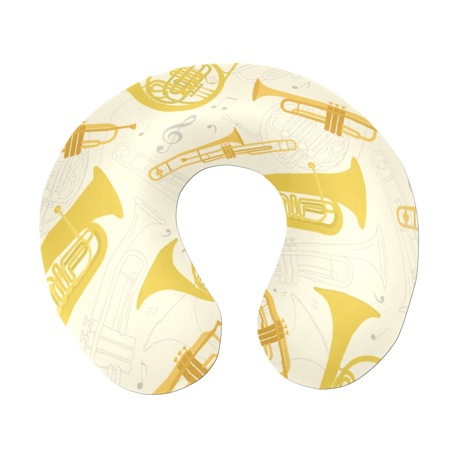 Brass Instruments U-Shaped Travel Neck Pillow