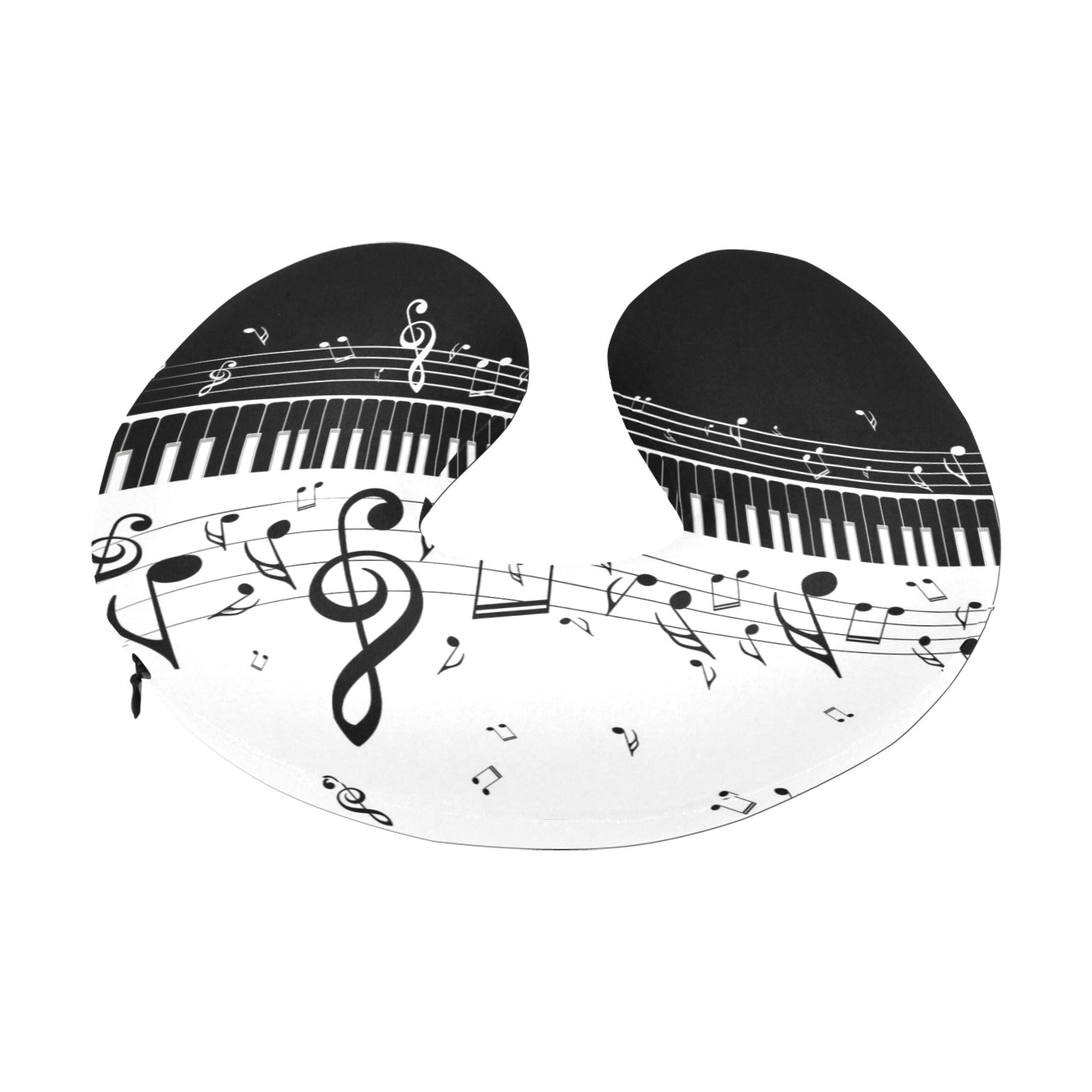 Piano & Music U-Shaped Travel Neck Pillow