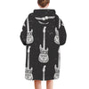 Rock Guitar Women's Blanket Hoodie